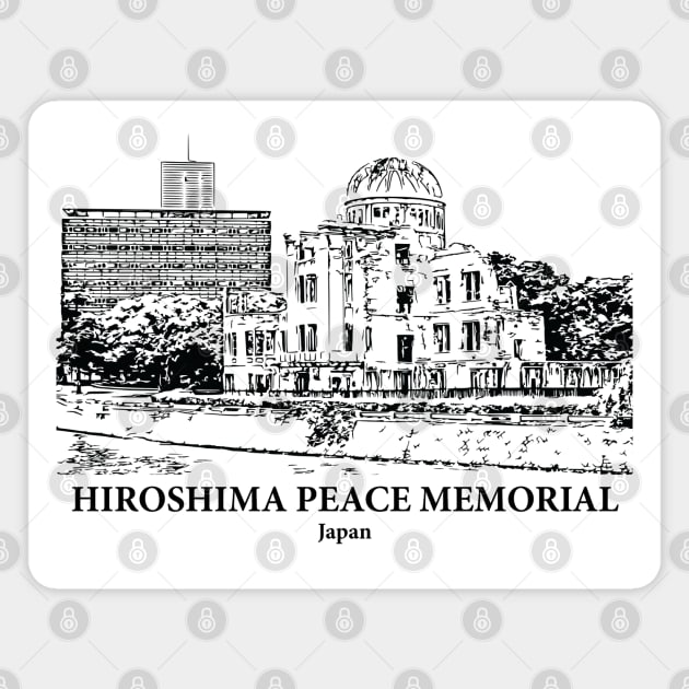 Hiroshima Peace Memorial - Japan Magnet by Lakeric